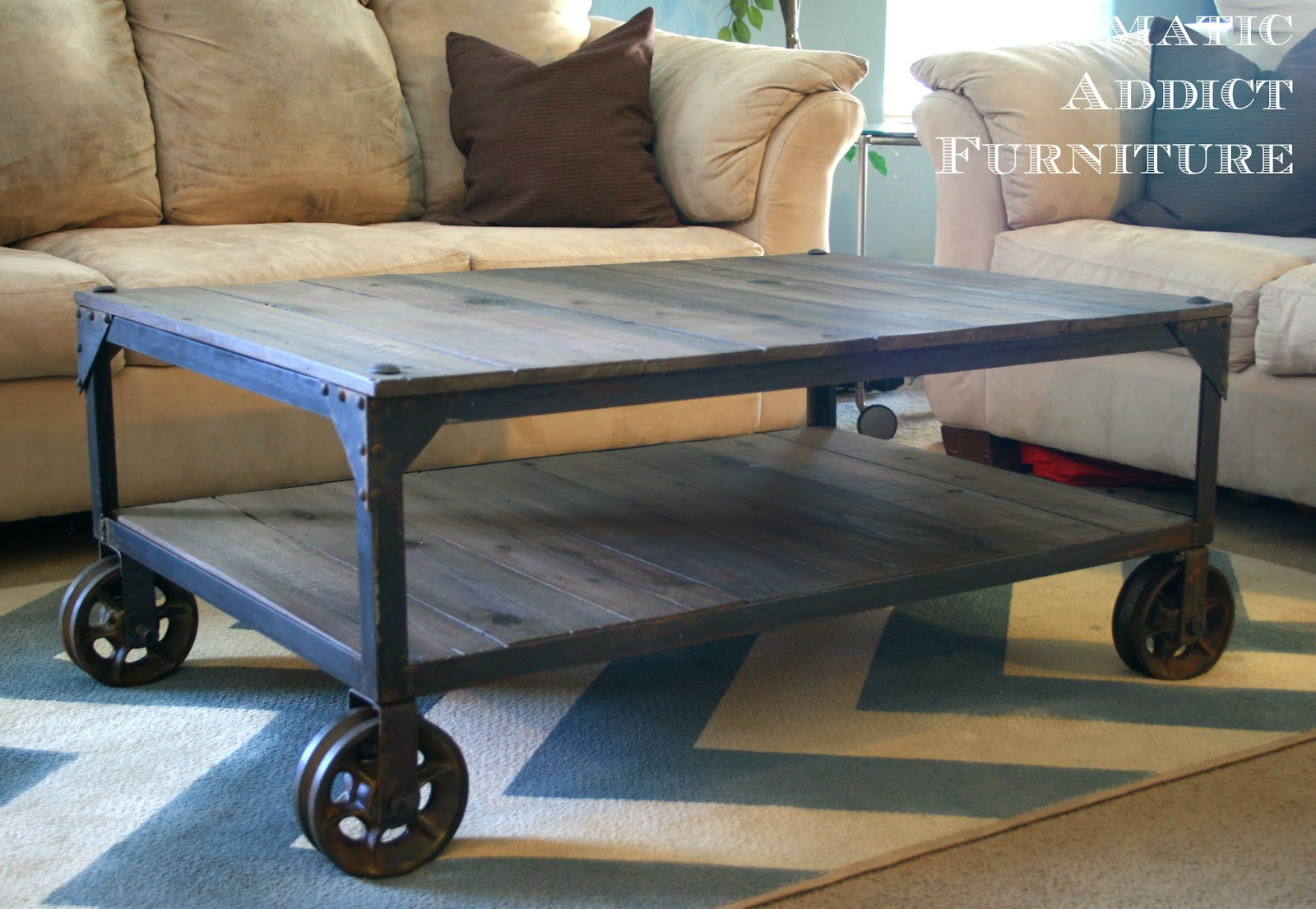 Best ideas about DIY Industrial Coffee Table
. Save or Pin World Market "Aiden" Coffee Table Knock off Now.