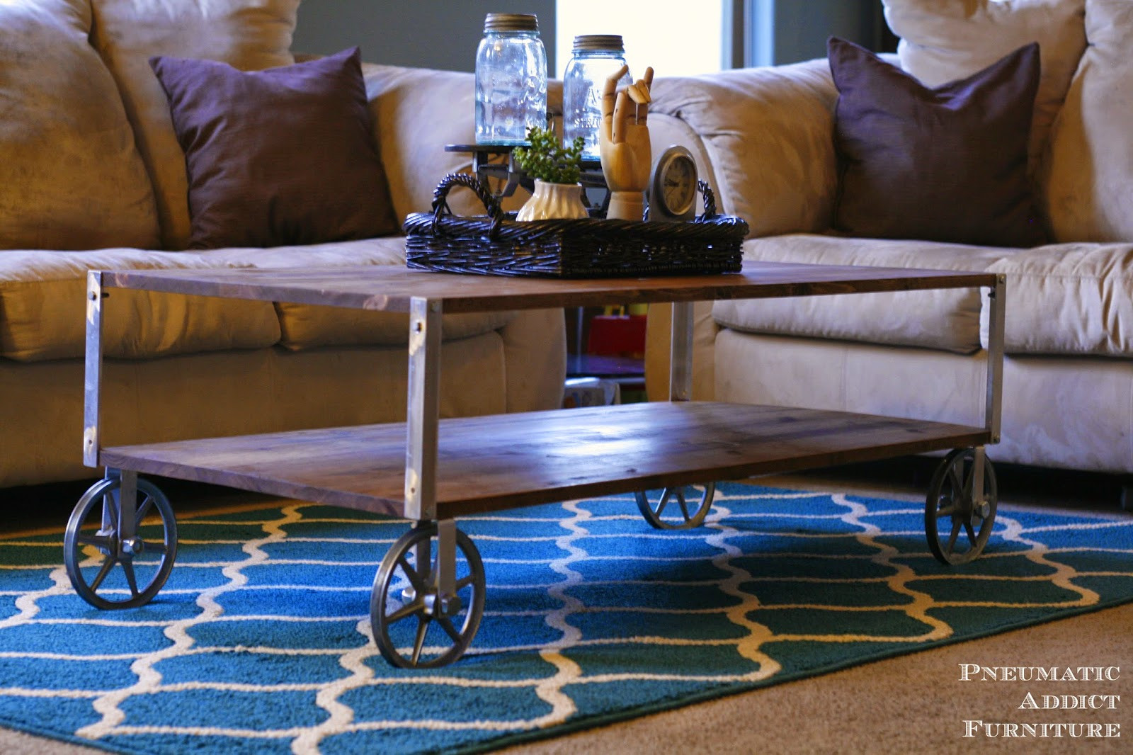 Best ideas about DIY Industrial Coffee Table
. Save or Pin EASY Industrial Coffee Table No Welding Now.