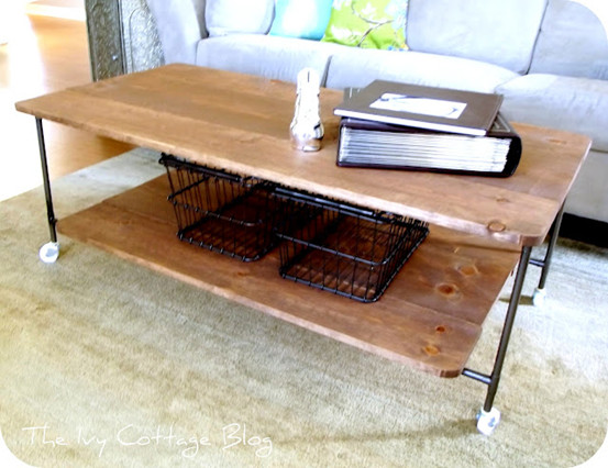 Best ideas about DIY Industrial Coffee Tables
. Save or Pin Wood and Metal Coffee Table Knock fDecor Now.
