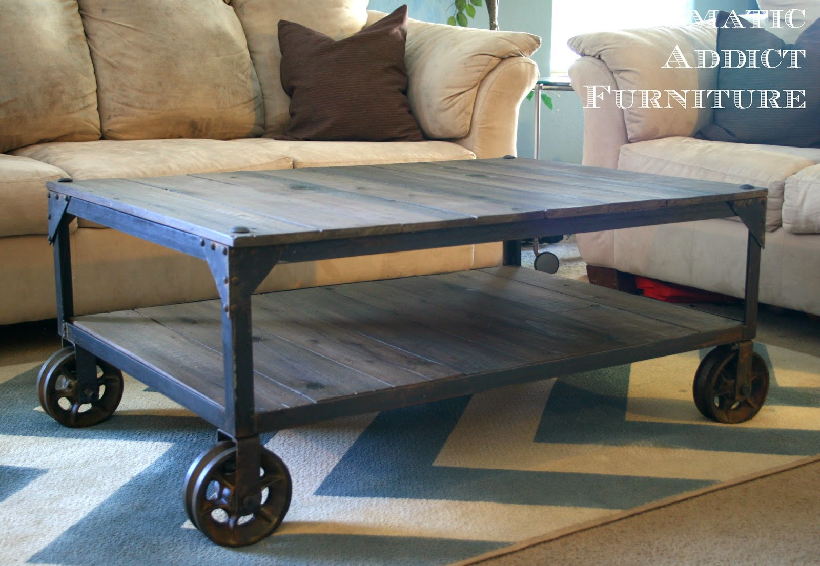 Best ideas about DIY Industrial Coffee Tables
. Save or Pin World Market "Aiden" Coffee Table Knock off Now.