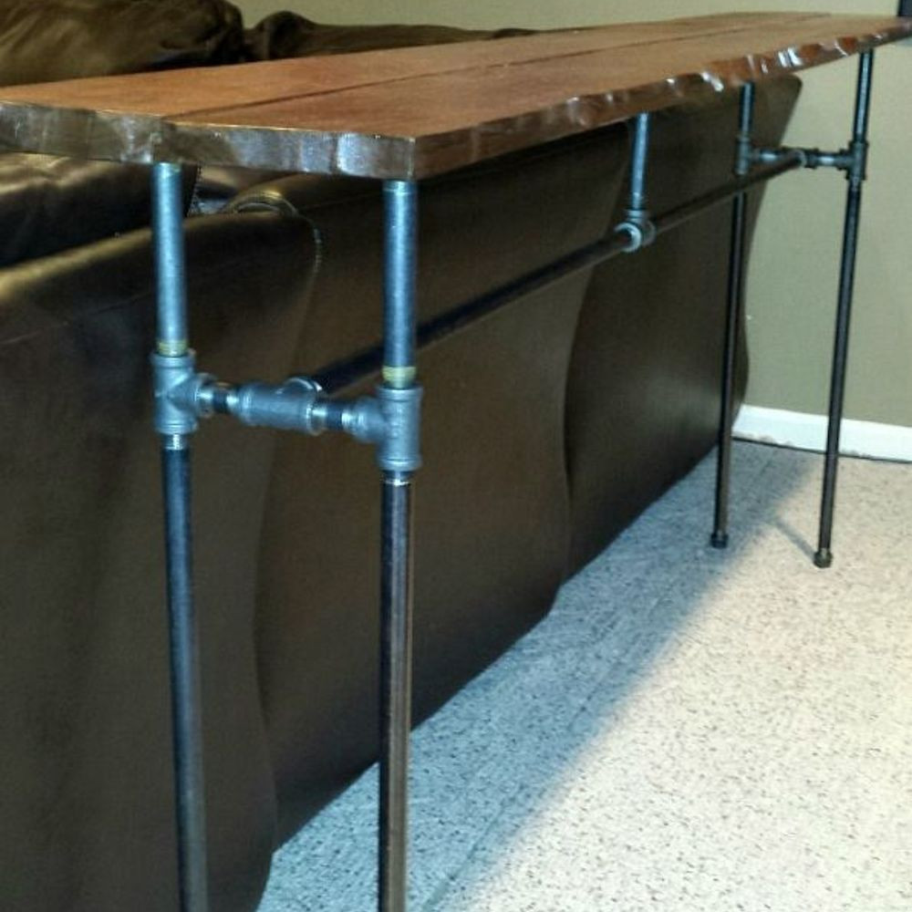 Best ideas about DIY Industrial Pipe Desk
. Save or Pin DIY Industrial Pipe Sofa Table Now.