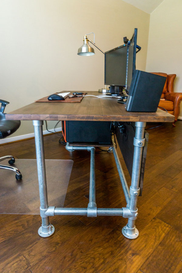 Best ideas about DIY Industrial Pipe Desk
. Save or Pin Wood Paneled Industrial Pipe Desk [Desk Week] Now.