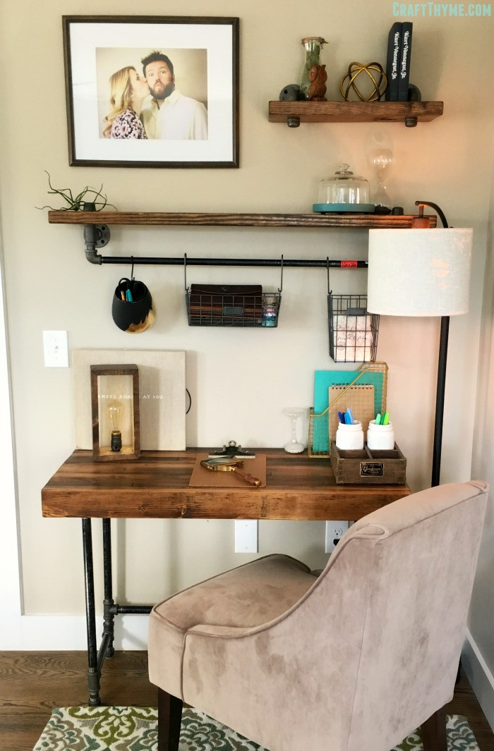 Best ideas about DIY Industrial Pipe Desk
. Save or Pin Building a Custom Industrial Wooden Desk • Craft Thyme Now.