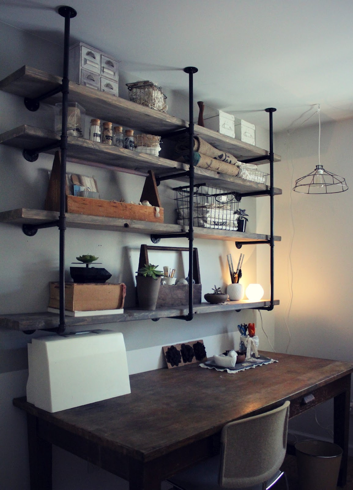 Best ideas about DIY Industrial Shelves
. Save or Pin Sylvie Liv Industrial Rustic Shelf Tutorial Now.