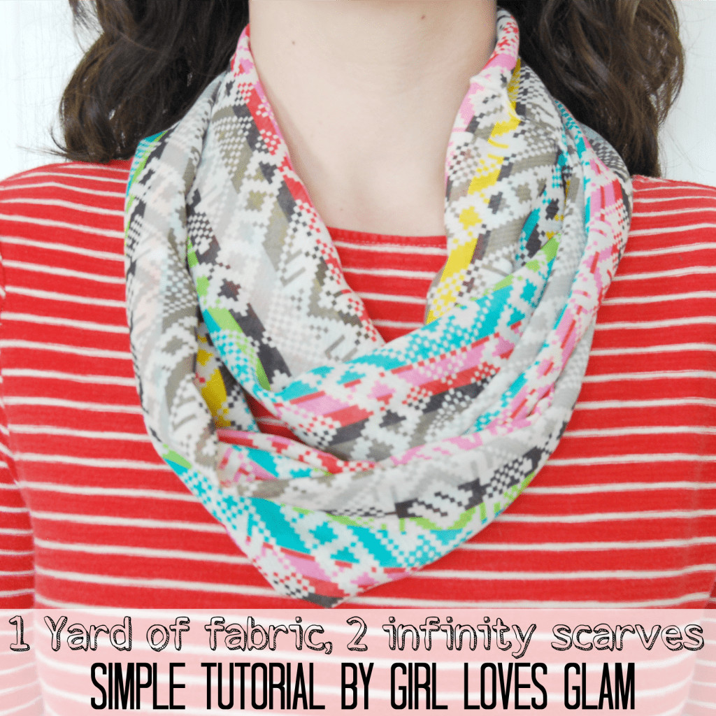 Best ideas about DIY Infinity Scarf
. Save or Pin How to make a simple infinity scarf Girl Loves Glam Now.