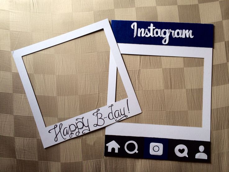 Best ideas about DIY Instagram Frame
. Save or Pin DIY Polaroid & Instagram frame photo booth props for Myles Now.