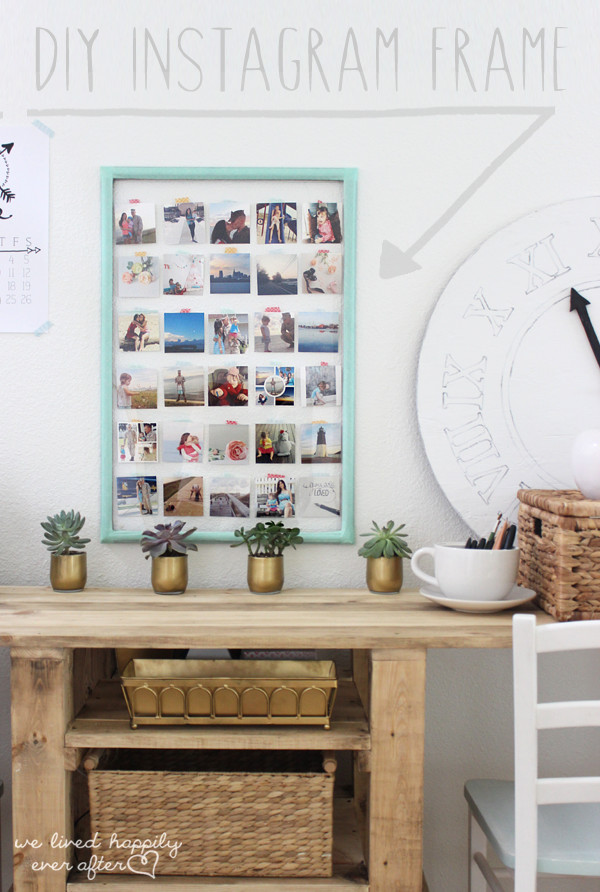 Best ideas about DIY Instagram Frame
. Save or Pin We Lived Happily Ever After DIY Instagram Display Now.