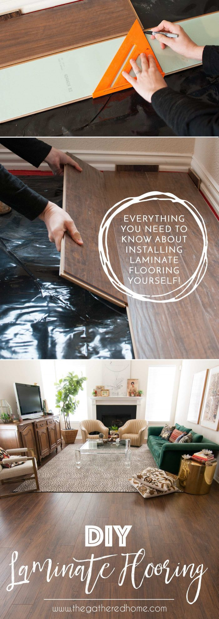 Best ideas about DIY Installing Laminate Flooring
. Save or Pin Secret Project REVEAL DIY Laminate Flooring with Select Now.