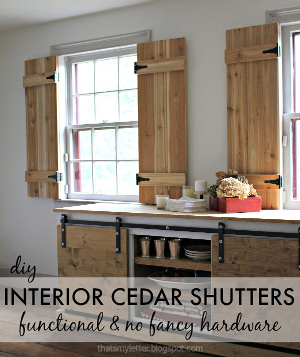 Best ideas about DIY Interior Shutters
. Save or Pin DIY Interior Cedar Shutters Pretty Handy Girl Now.