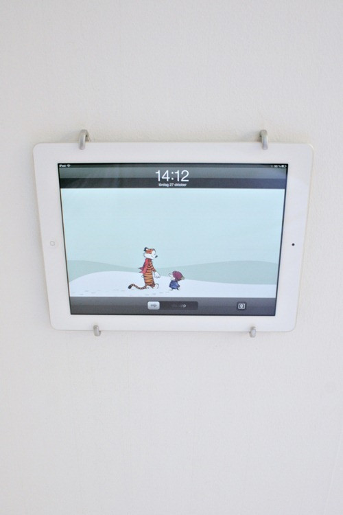 Best ideas about DIY Ipad Wall Mount
. Save or Pin iPad Wall Holder DIY Chez Larsson Now.