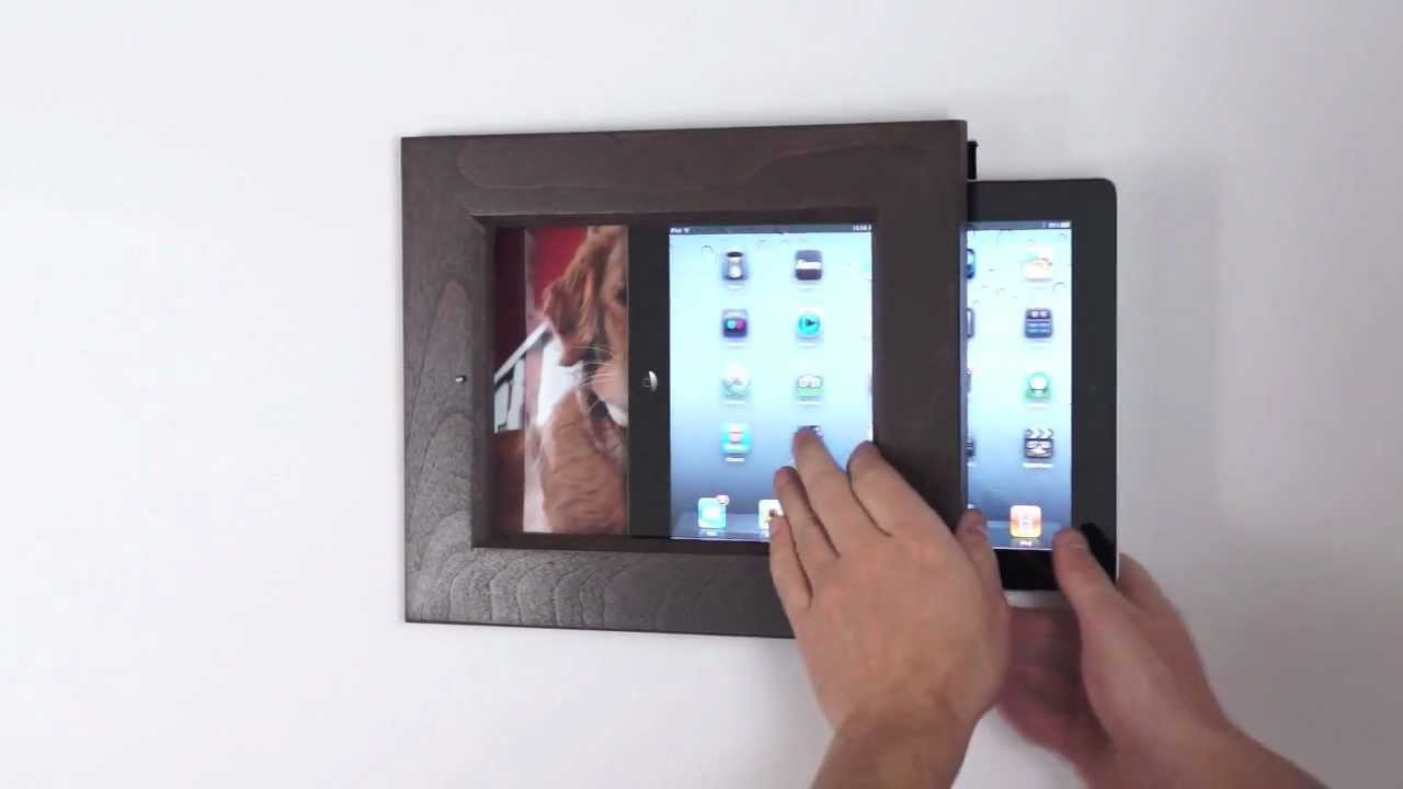 Best ideas about DIY Ipad Wall Mount
. Save or Pin iPad Frame Dock Desk and wall mount Now.