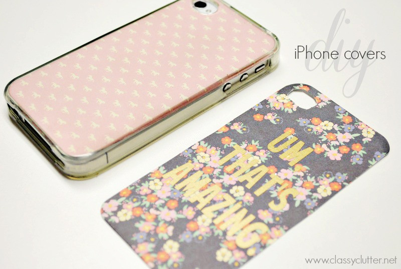 Best ideas about DIY Iphone Case
. Save or Pin DIY iPhone cases under $2 Classy Clutter Now.