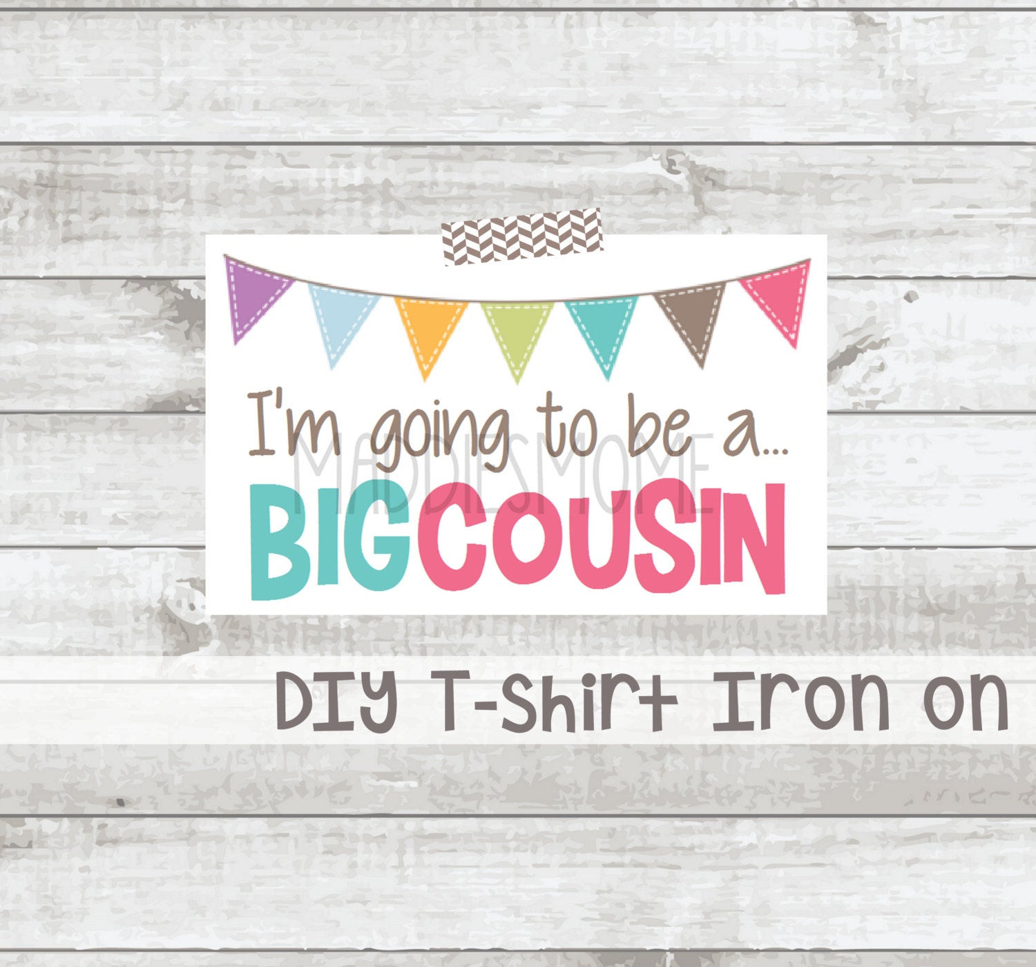 Best ideas about DIY Iron On Transfers
. Save or Pin Big Cousin Iron on T shirt Transfer DIY T shirt Decal Big Now.