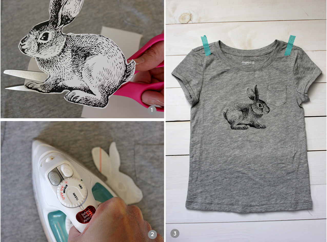 Best ideas about DIY Iron On Transfers
. Save or Pin Alice and LoisDIY Iron on Vintage Bunny T shirt Now.