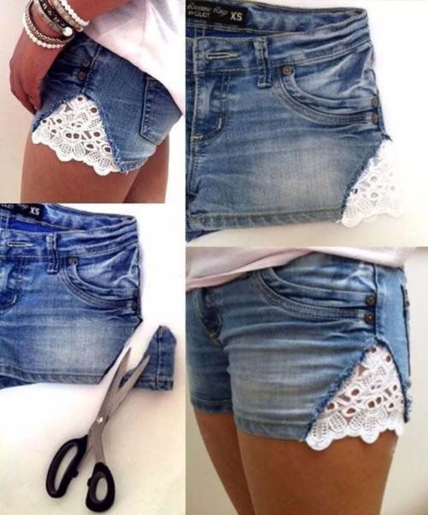 Best ideas about DIY Jean Shorts
. Save or Pin Cool DIY Fashion Ideas DIY Projects for Teens Now.