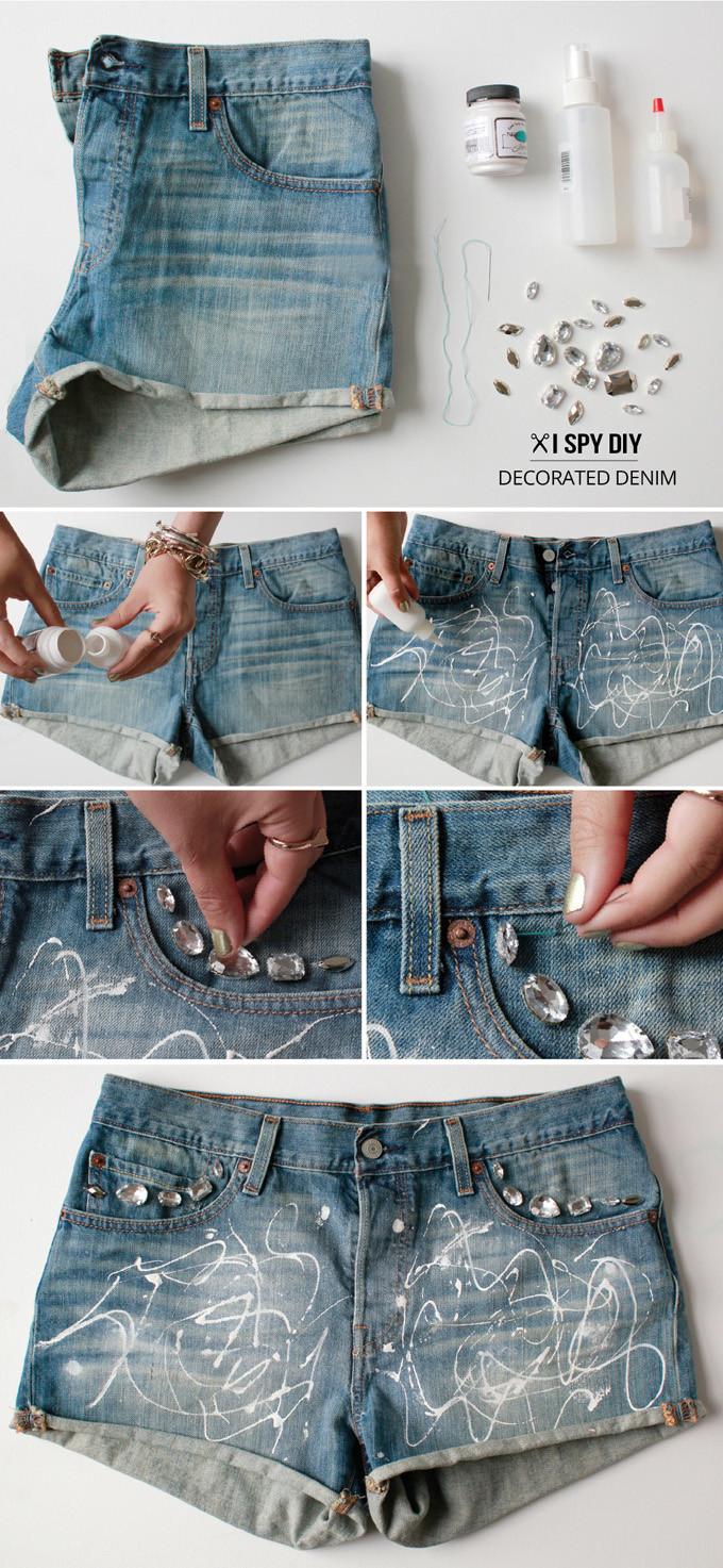 Best ideas about DIY Jean Shorts
. Save or Pin 15 Fashionable DIY Clothes fashionsy Now.