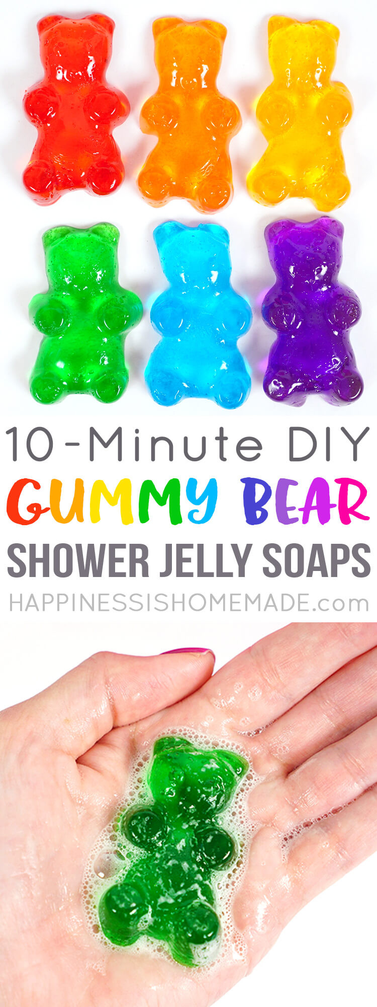 Best ideas about DIY Jelly Soap
. Save or Pin Gummy Bear Shower Jelly Soaps Happiness is Homemade Now.