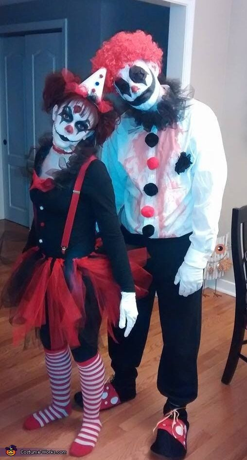 Best ideas about DIY Jester Costume
. Save or Pin Creepy Clown Couple Halloween Costume Contest at Costume Now.