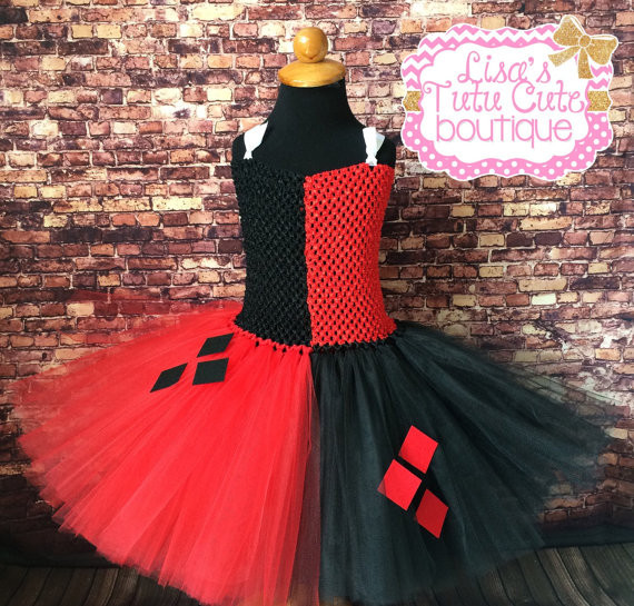 Best ideas about DIY Jester Costume
. Save or Pin Harley Quinn Jester inspired tutu dress Childrens tutu Now.