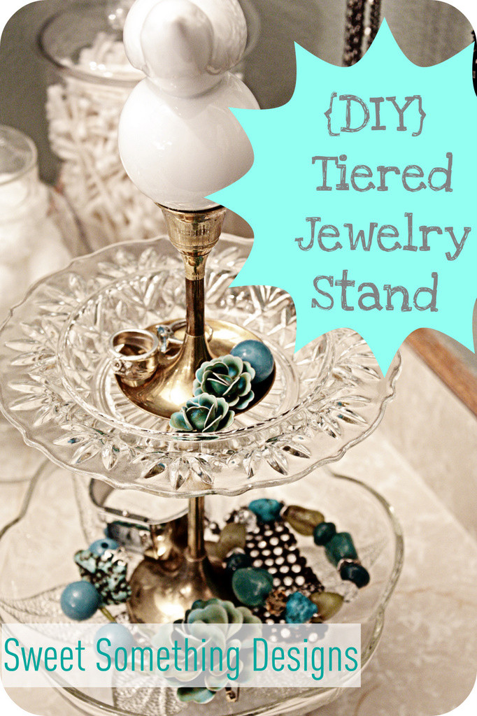 Best ideas about DIY Jewellery Stand
. Save or Pin Sweet Something Designs Tiered Jewelry Stand DIY Now.