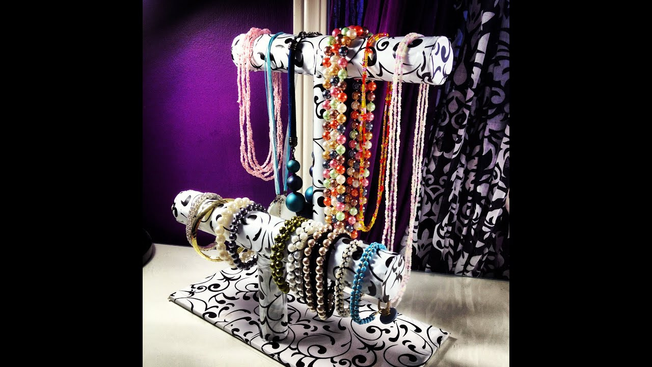 Best ideas about DIY Jewellery Stand
. Save or Pin DIY Bracelet & Necklace Stand ♡ Theeasydiy RoomDecor Now.