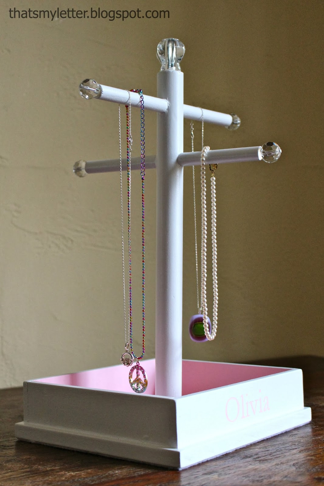 Best ideas about DIY Jewellery Stand
. Save or Pin That s My Letter DIY Jewelry Stand Now.