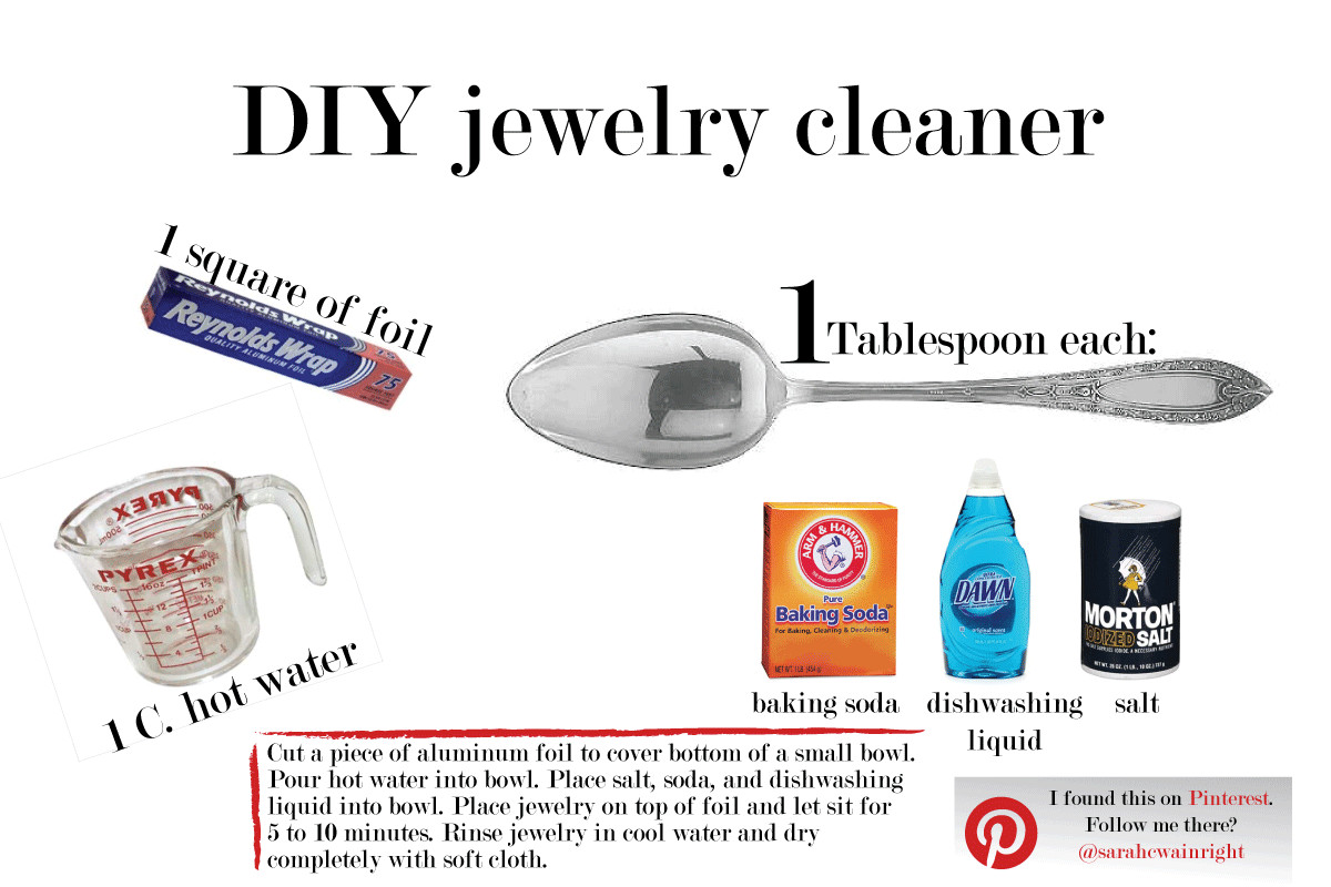 Best ideas about DIY Jewelry Cleaner
. Save or Pin Pinterest strikes again This time with DIY jewelry Now.