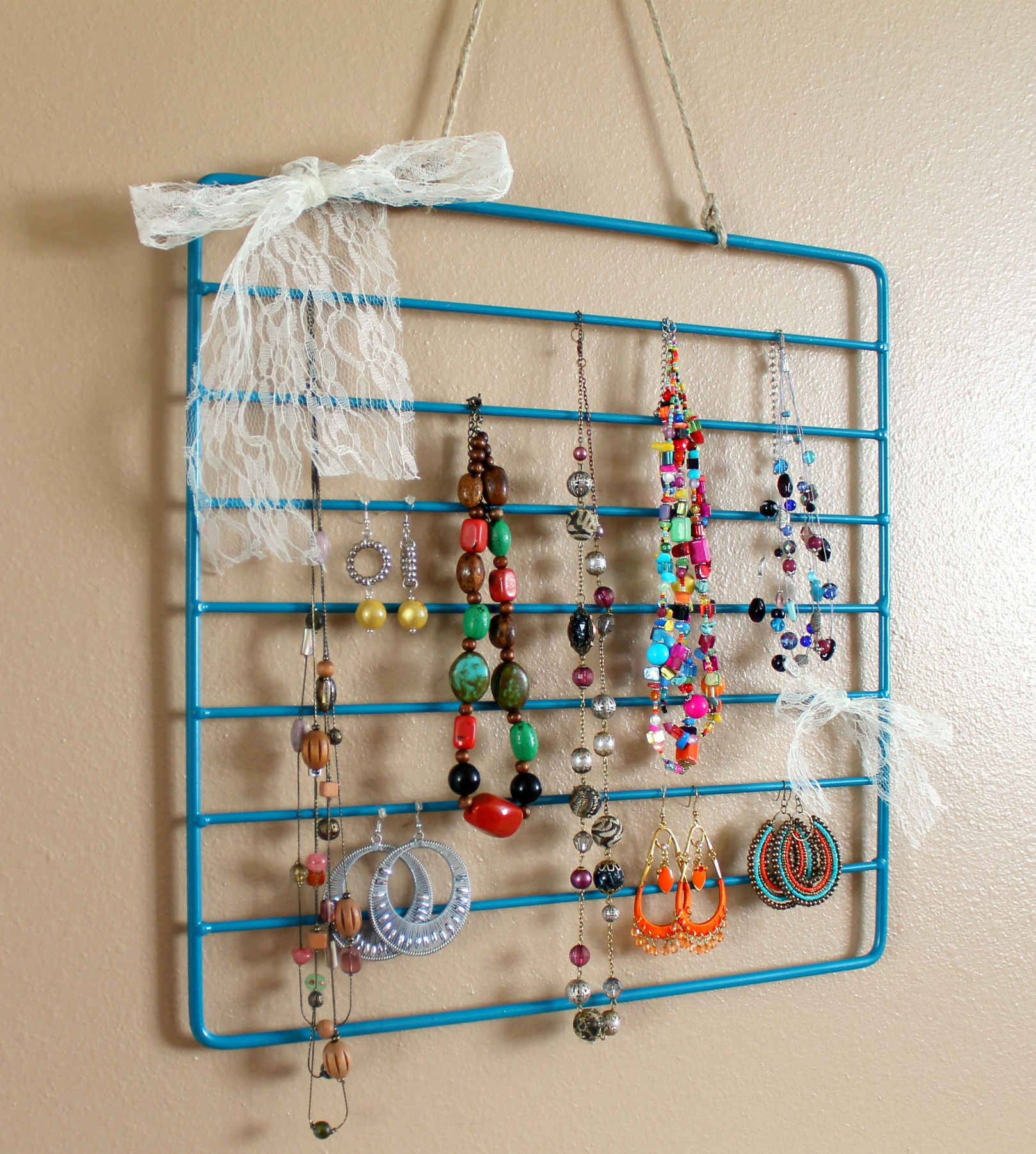 Best ideas about DIY Jewelry Hanger
. Save or Pin DIY Jewelry Organization Roundup Now.