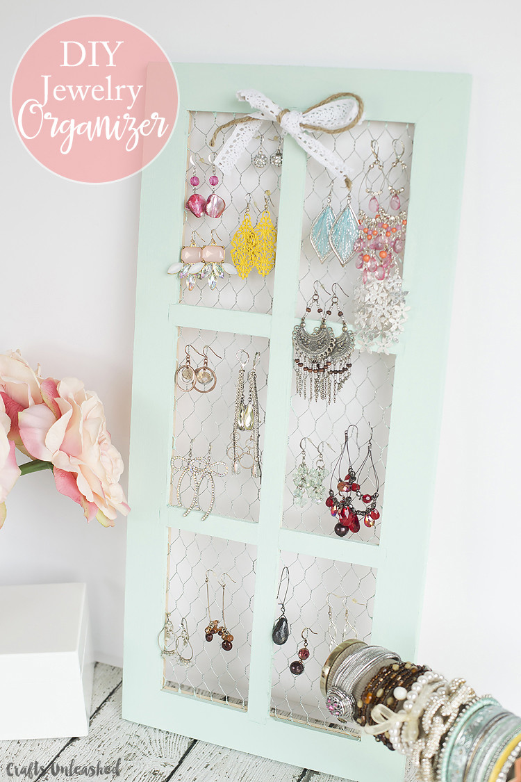Best ideas about DIY Jewelry Holder
. Save or Pin DIY Jewelry Holder with Chicken Wire Window Frame Now.
