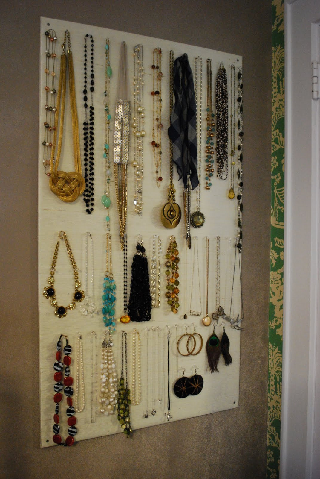 Best ideas about DIY Jewelry Organizer
. Save or Pin High Heeled Foot in the Door DIY Homasote Jewelry Organizer Now.