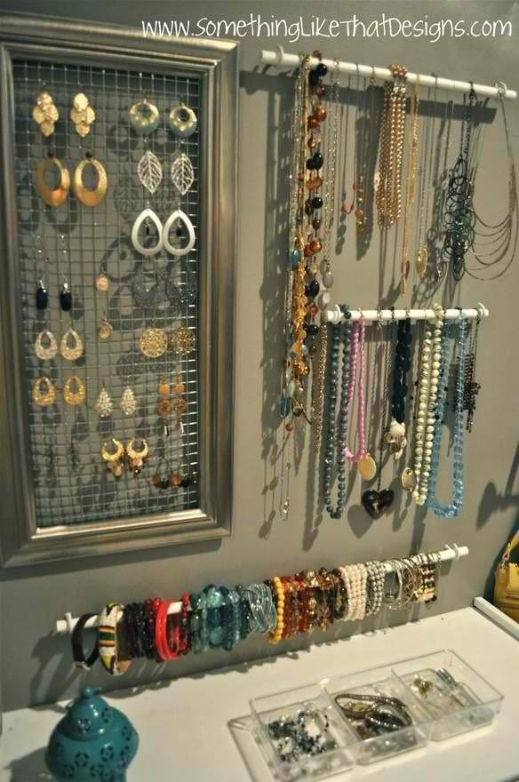 Best ideas about DIY Jewelry Organizer Wall
. Save or Pin 23 Creative Jewelry Organization Ideas Style Motivation Now.