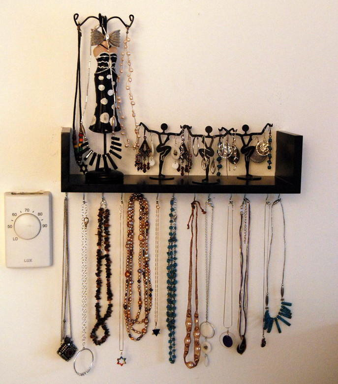 Best ideas about DIY Jewelry Organizer Wall
. Save or Pin Wall Mounted DIY Jewelry Shelf Organizer Now.