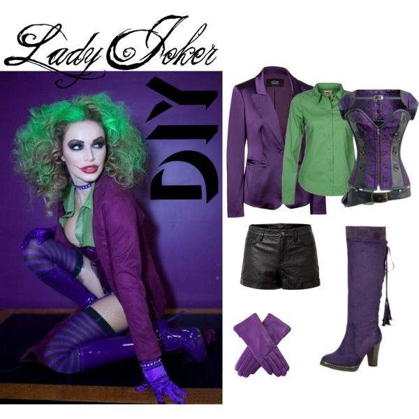 Best ideas about DIY Joker Costume Female
. Save or Pin "Lady Joker" by voltronosnapp on Polyvore Now.