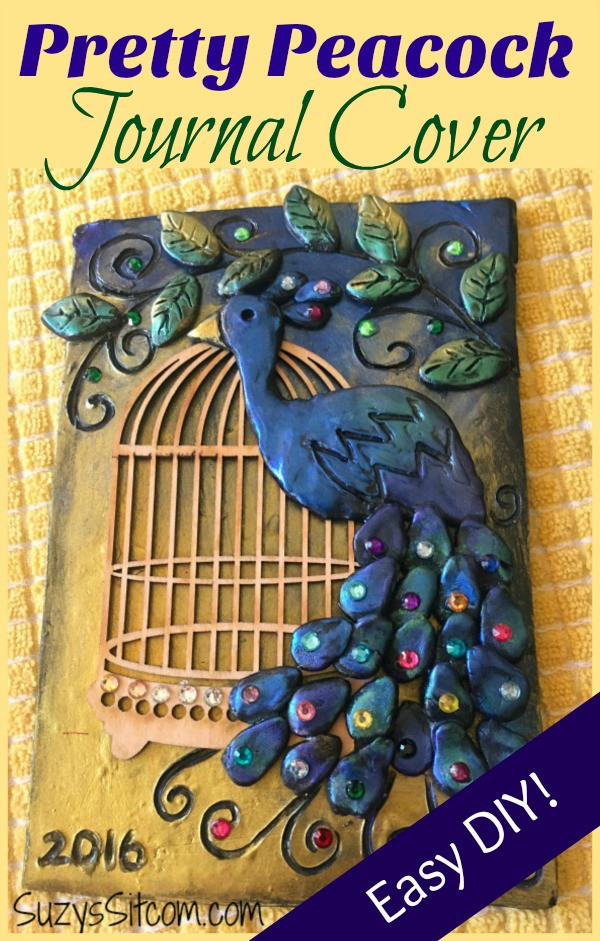 Best ideas about DIY Journal Cover
. Save or Pin Pretty Peacock Journal Cover easy DIY with free pattern Now.