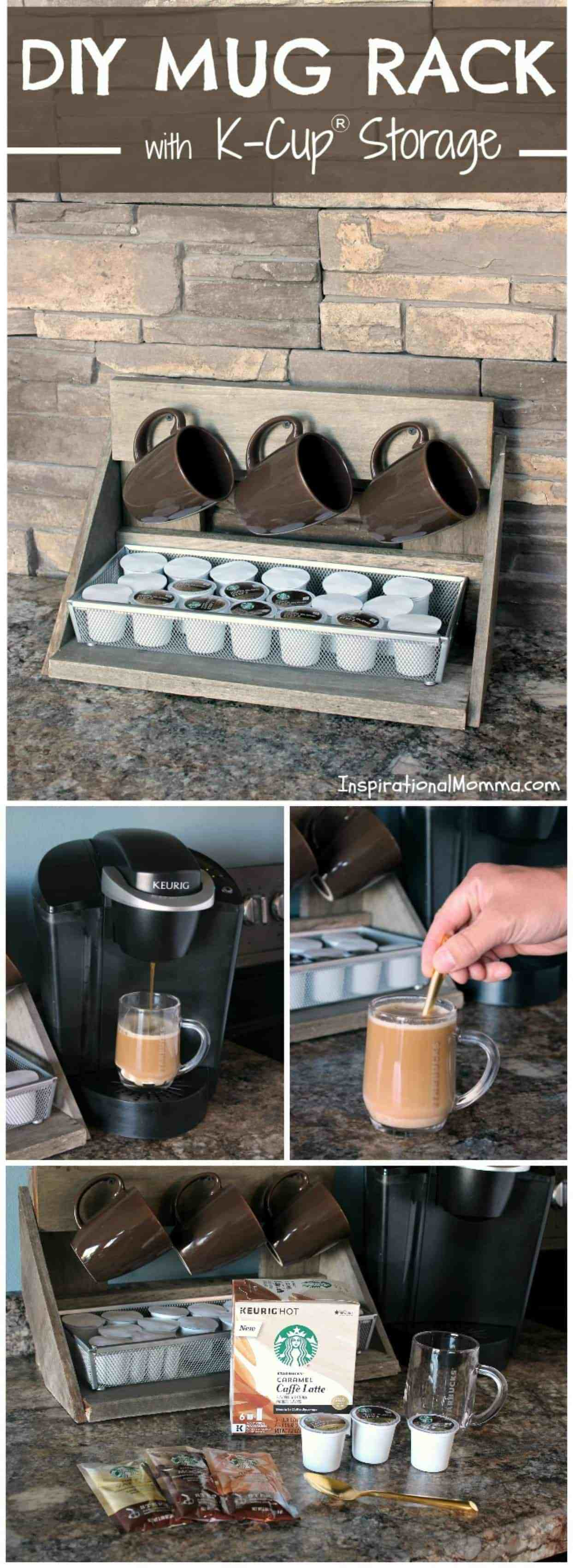 Best ideas about DIY K Cup Storage
. Save or Pin DIY Mug Rack with K Cup Storage Now.