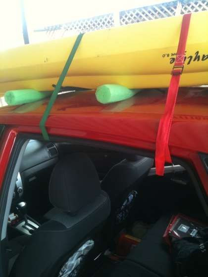 Best ideas about DIY Kayak Roof Rack
. Save or Pin Car Top Kayak Rack for Around Ten Bucks Now.