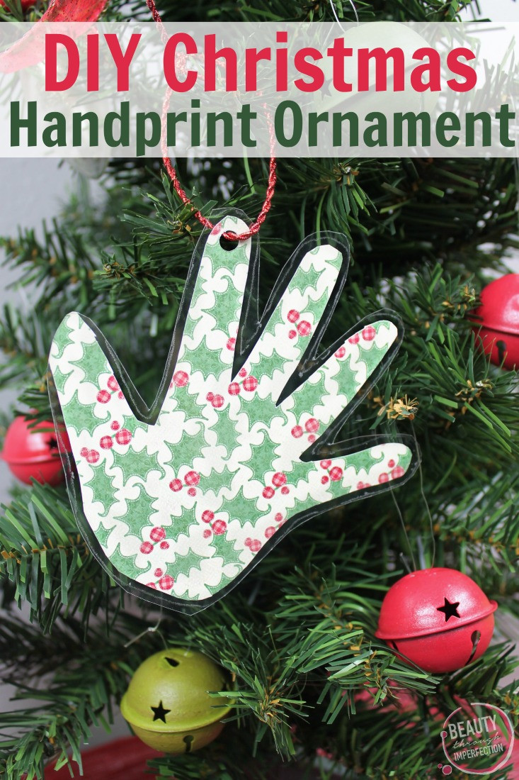 Best ideas about DIY Kid Christmas Ornaments
. Save or Pin DIY Handprint Keepsake Christmas Ornament Beauty through Now.