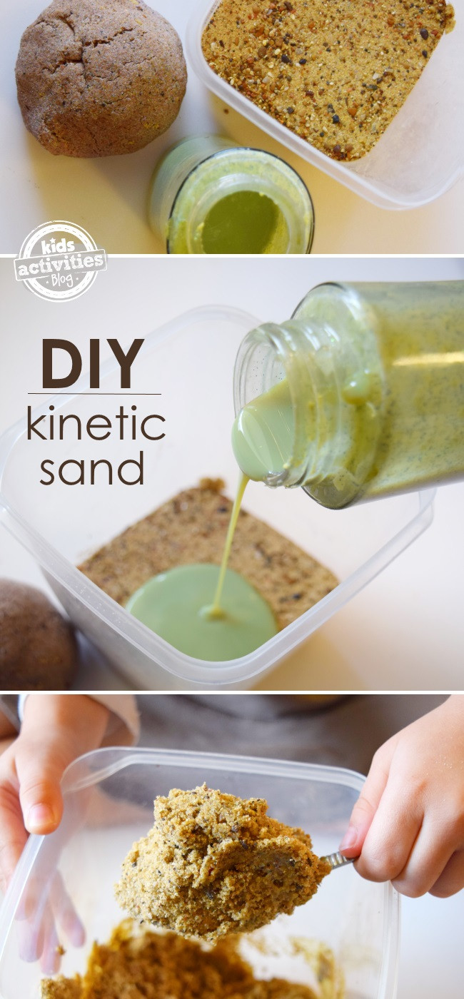 Best ideas about DIY Kinetic Sand
. Save or Pin Kinetic Sand How to make it at home Regarding Nannies Now.
