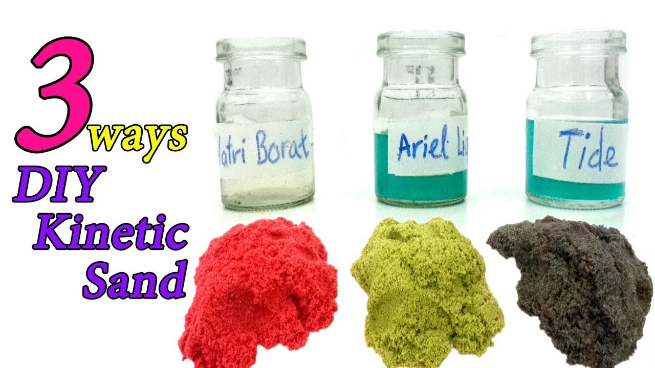 Best ideas about DIY Kinetic Sand Without Sand
. Save or Pin DIY KINETIC SAND 3 WAYS 3 INGREDIENT Now.