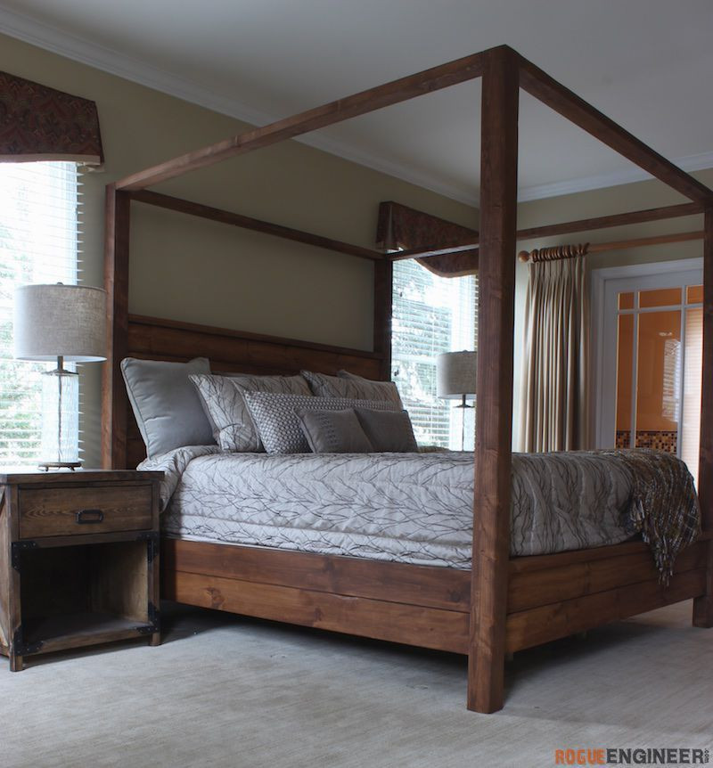 Best ideas about DIY King Bed
. Save or Pin Canopy Bed King Size Bedroom DIY Plans Now.