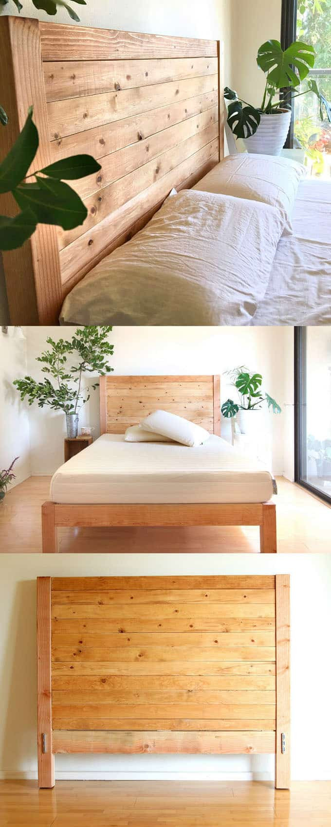 Best ideas about DIY King Headboard Plans
. Save or Pin Easy and Beautiful Wood DIY Headboard A Piece Rainbow Now.