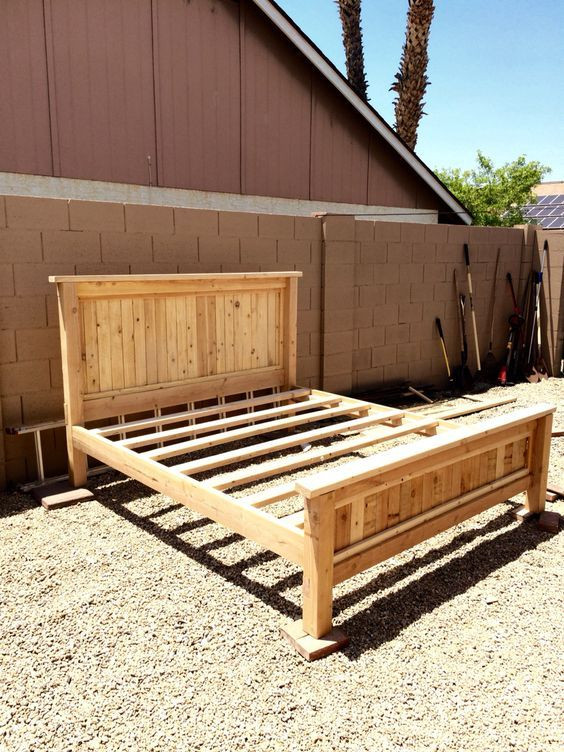 Best ideas about DIY King Size Bed Frame
. Save or Pin $80 DIY king size platform bed frame DIY Now.