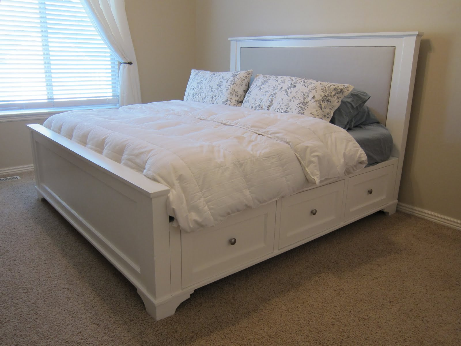 Best ideas about DIY King Size Bed Frame
. Save or Pin Here s what it looks like today Nightstand tutorial is on Now.