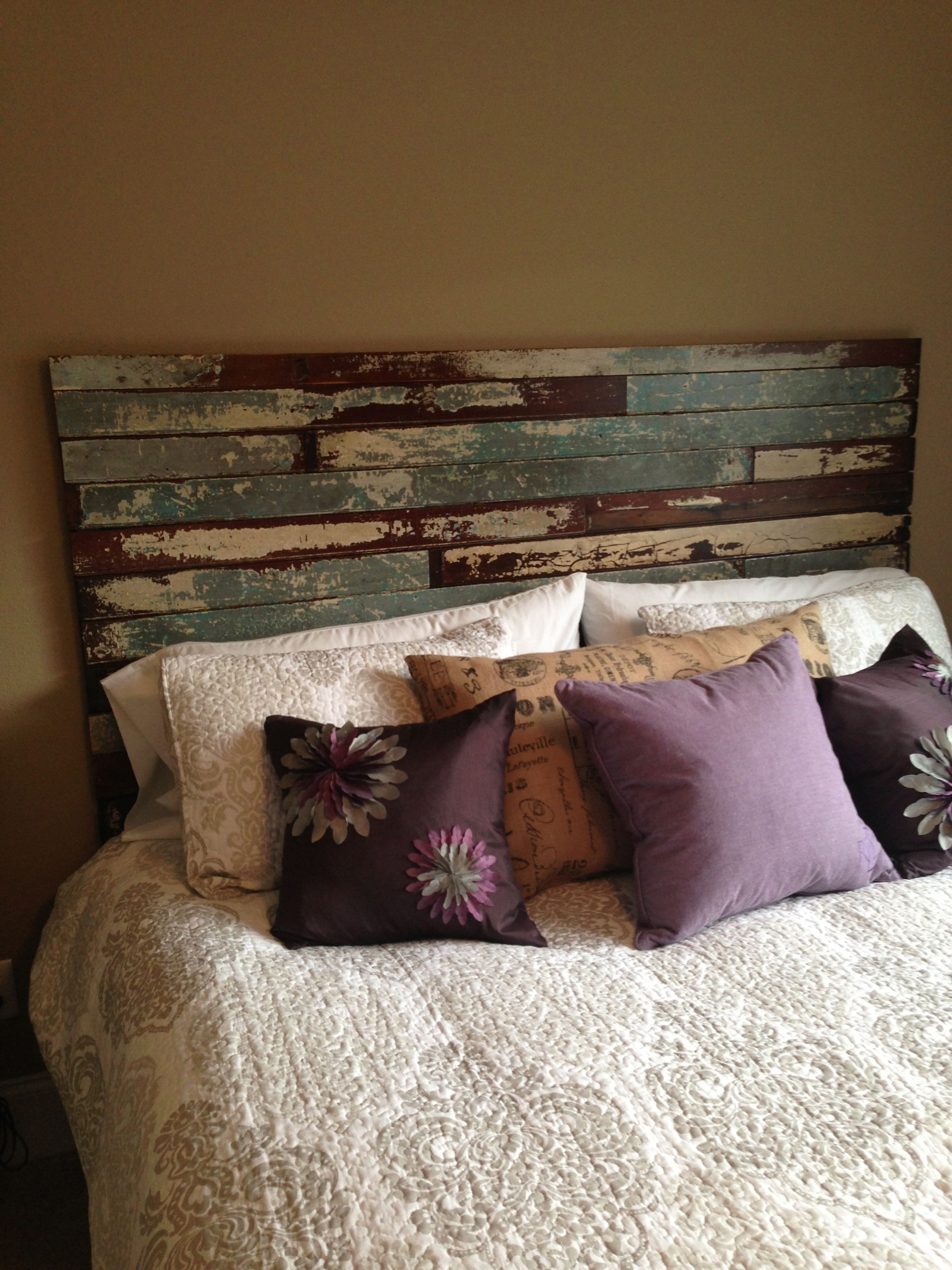 Best ideas about DIY King Size Headboard
. Save or Pin Reclaimed wood makes a great king size headboard Now.