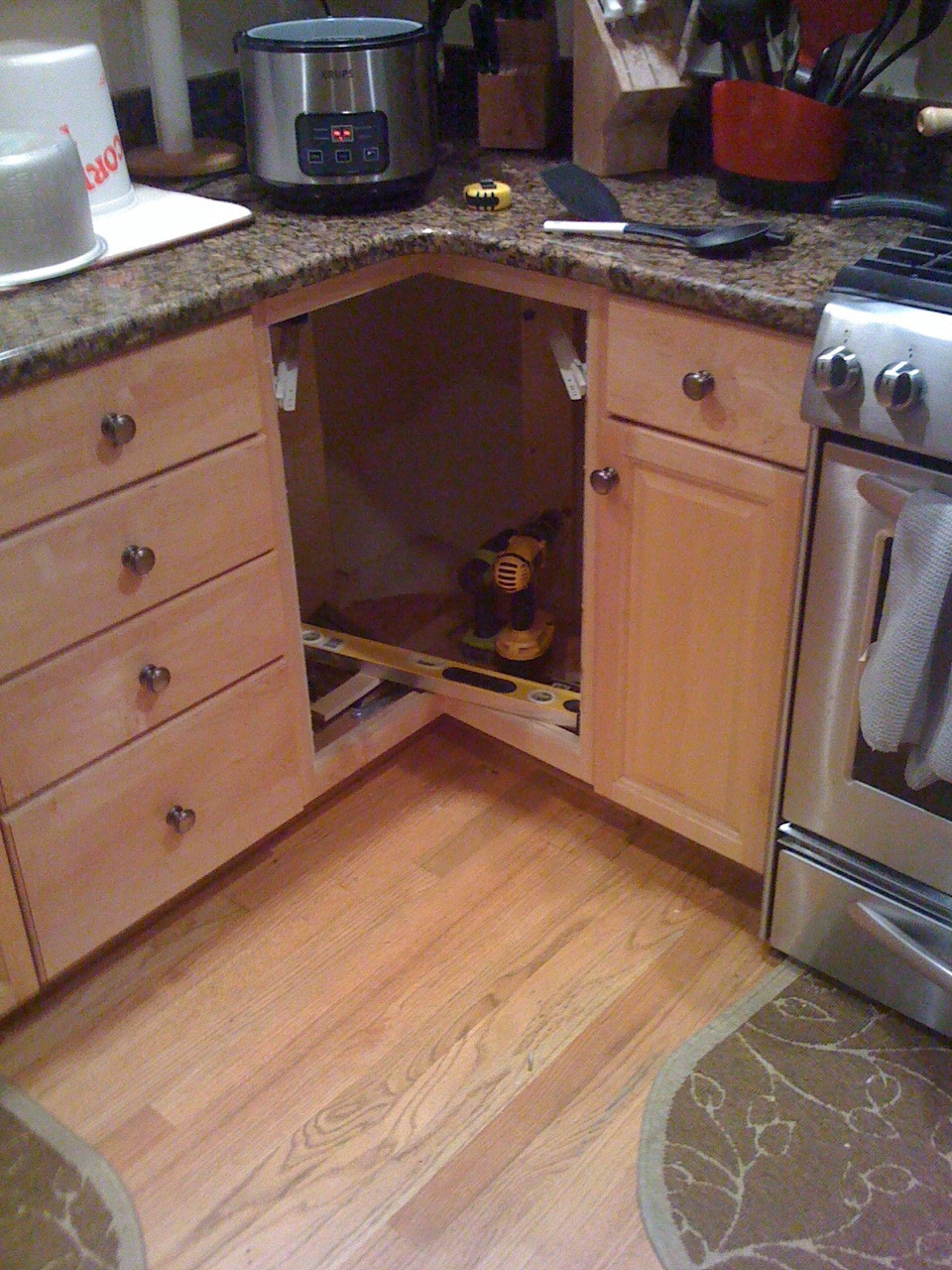 Best ideas about DIY Kitchen Cabinet Drawers
. Save or Pin DIY Corner Cabinet Drawers Now.