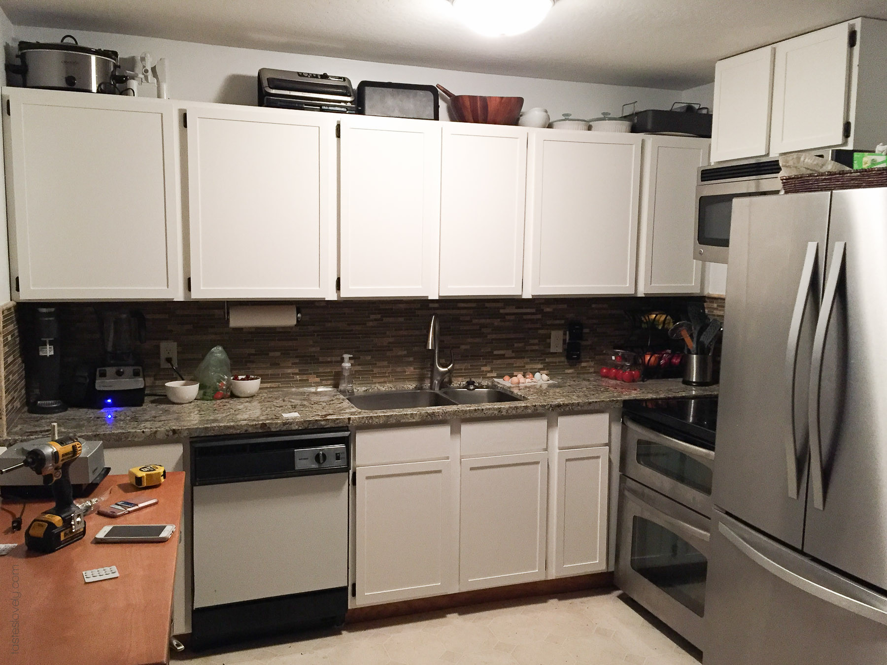 Best ideas about DIY Kitchen Cabinet Remodel
. Save or Pin Our $281 Kitchen Remodel — Tastes Lovely Now.