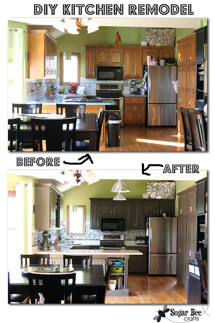 Best ideas about DIY Kitchen Cabinet Remodel
. Save or Pin Kitchen Cabinet Reveal thanks Rustoleum Sugar Bee Now.