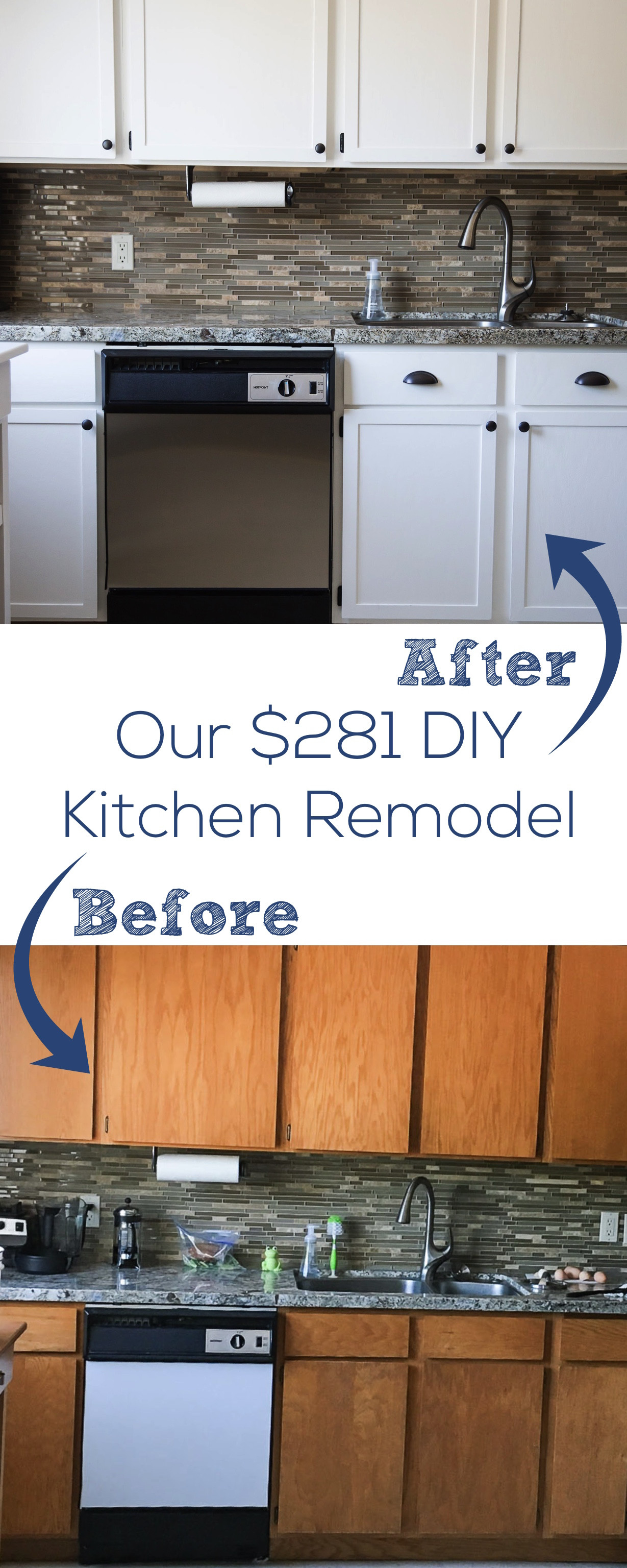 Best ideas about DIY Kitchen Cabinet Remodel
. Save or Pin Our $281 Kitchen Remodel — Tastes Lovely Now.