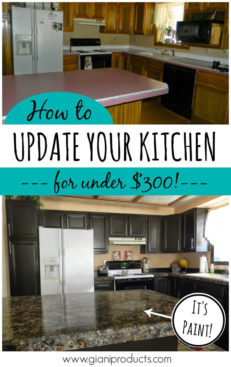 Best ideas about DIY Kitchen Countertops On A Budget
. Save or Pin Kitchen update on a bud Countertop paint that looks Now.