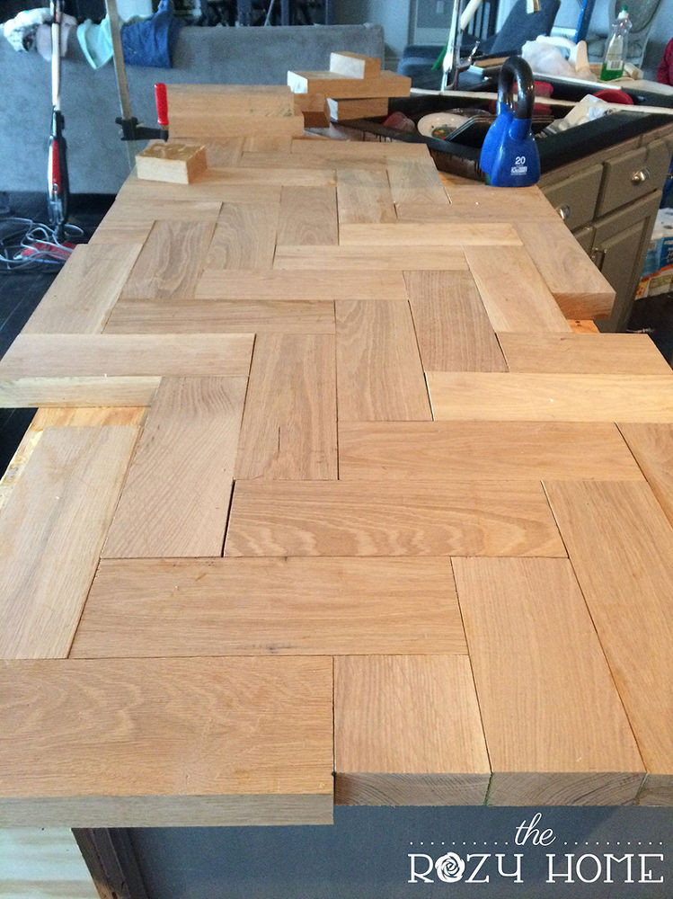 Best ideas about DIY Kitchen Countertops Wood
. Save or Pin DIY Wood Herringbone Counters Now.